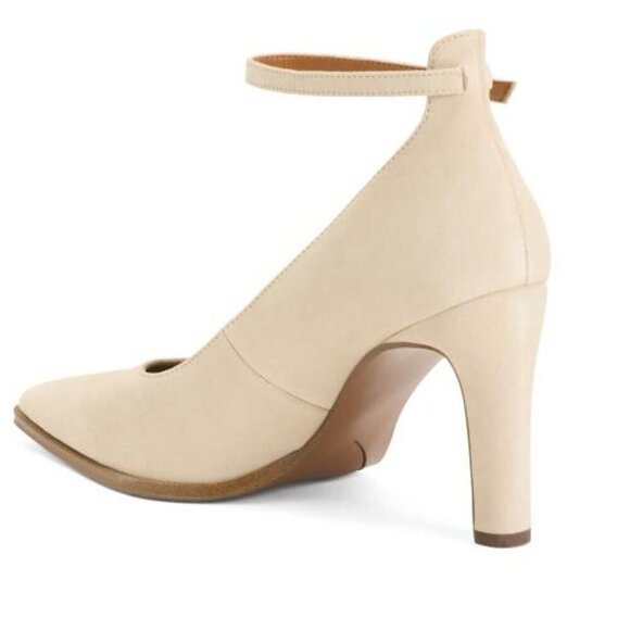 Franco Sarto Womens Gray Suede Adeja Ankle Strap High Heels Sz 10 New - Picture 2 of 10